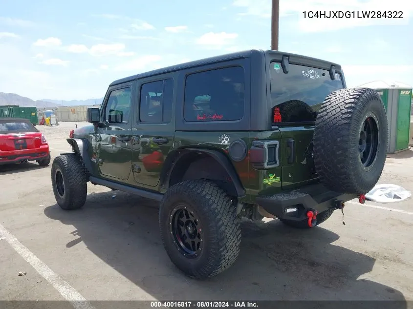 2020 Jeep Wrangler Unlimited Sport S 4X4 VIN: 1C4HJXDG1LW284322 Lot: 40016817