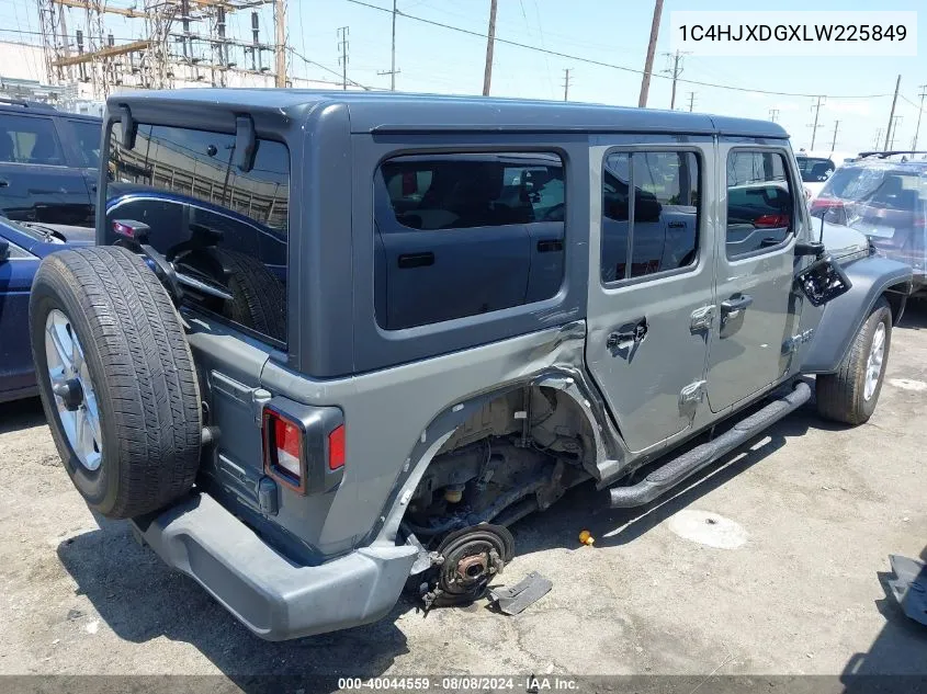 2020 Jeep Wrangler Unlimited Sport S 4X4 VIN: 1C4HJXDGXLW225849 Lot: 40044559