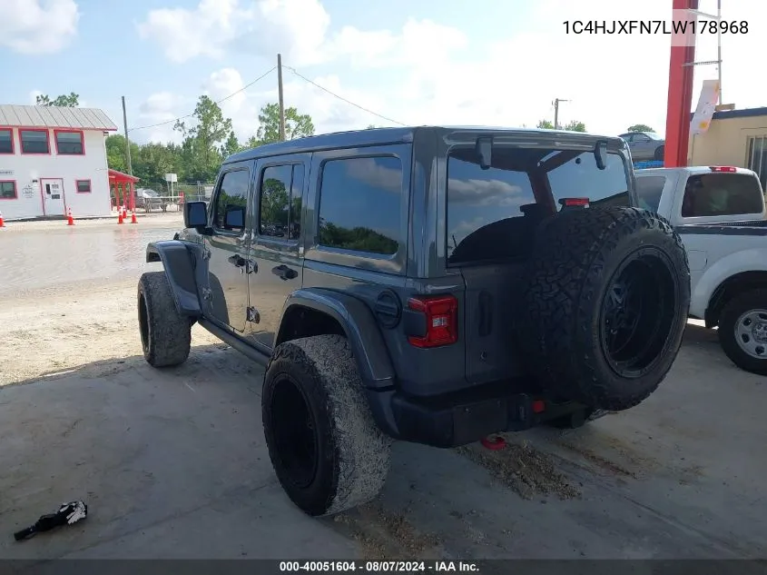 1C4HJXFN7LW178968 2020 Jeep Wrangler Unlimited Rubicon 4X4