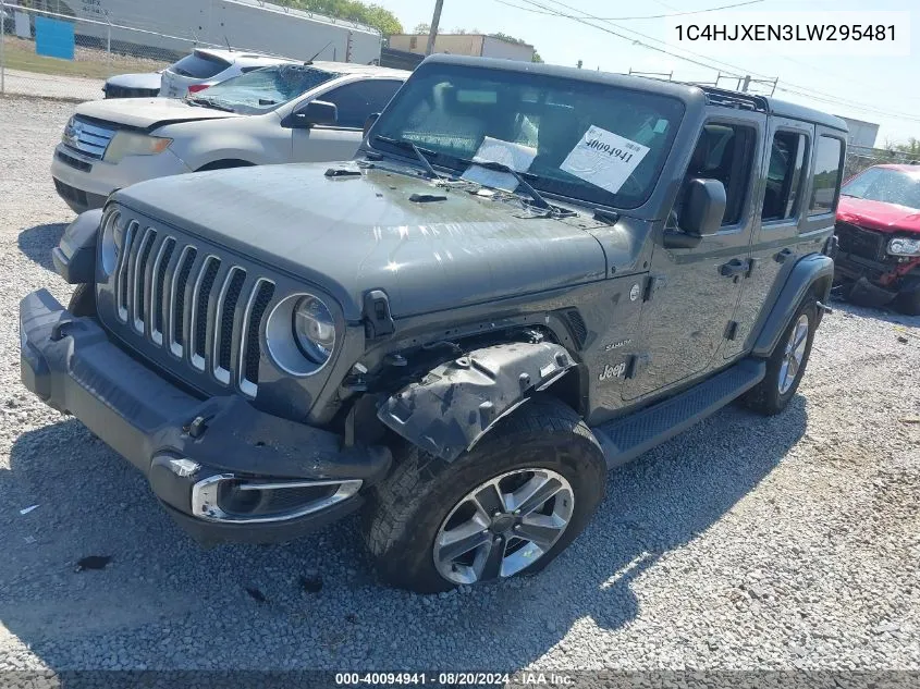 2020 Jeep Wrangler Unlimited North Edition 4X4 VIN: 1C4HJXEN3LW295481 Lot: 40094941