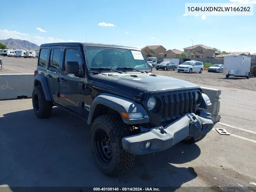 2020 Jeep Wrangler Unlimited Sport S 4X4 VIN: 1C4HJXDN2LW166262 Lot: 40108140