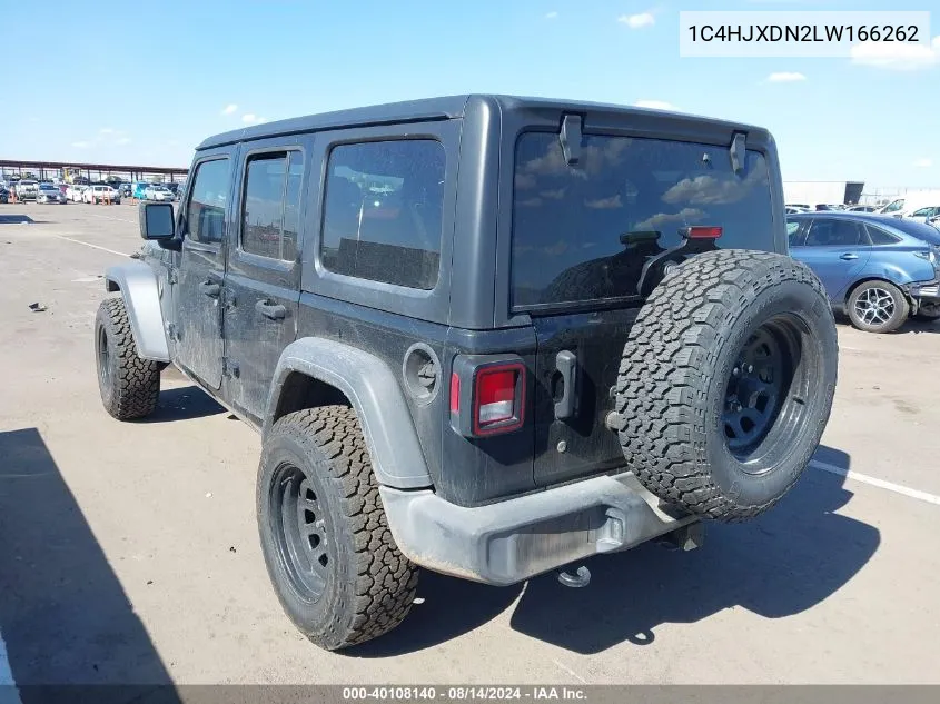 2020 Jeep Wrangler Unlimited Sport S 4X4 VIN: 1C4HJXDN2LW166262 Lot: 40108140