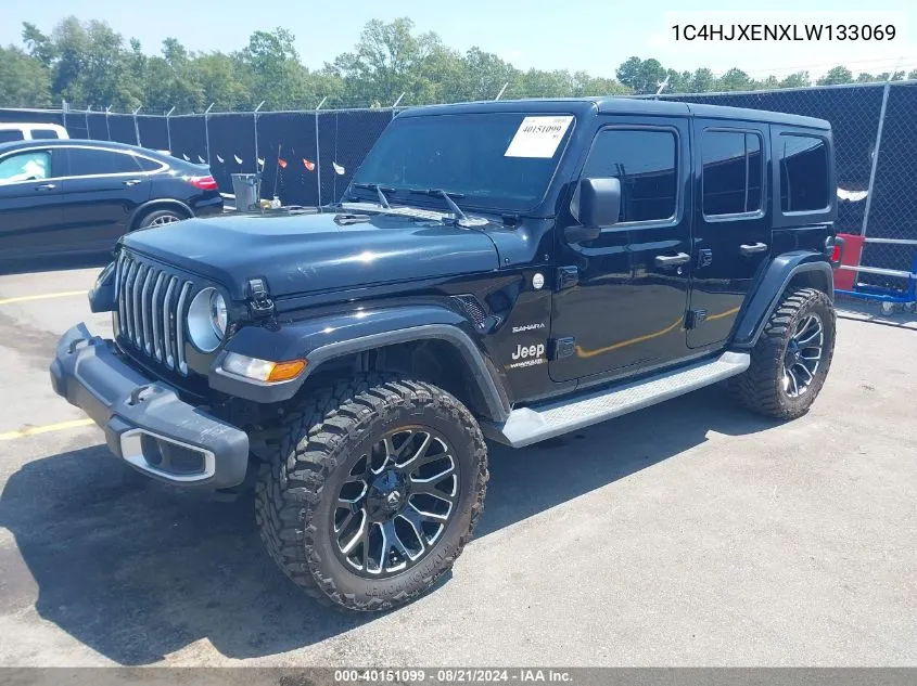 2020 Jeep Wrangler Unlimited Sahara 4X4 VIN: 1C4HJXENXLW133069 Lot: 40151099