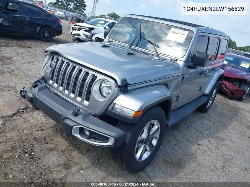 1C4HJXEN2LW156829 2020 Jeep Wrangler Unlimited Sahara