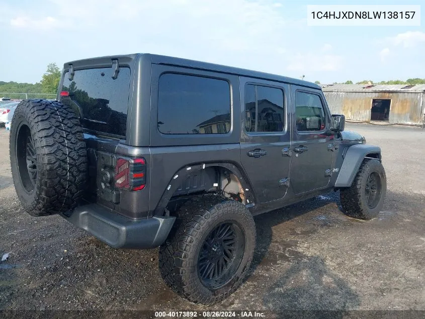 2020 Jeep Wrangler Unlimited Sport S 4X4 VIN: 1C4HJXDN8LW138157 Lot: 40173892