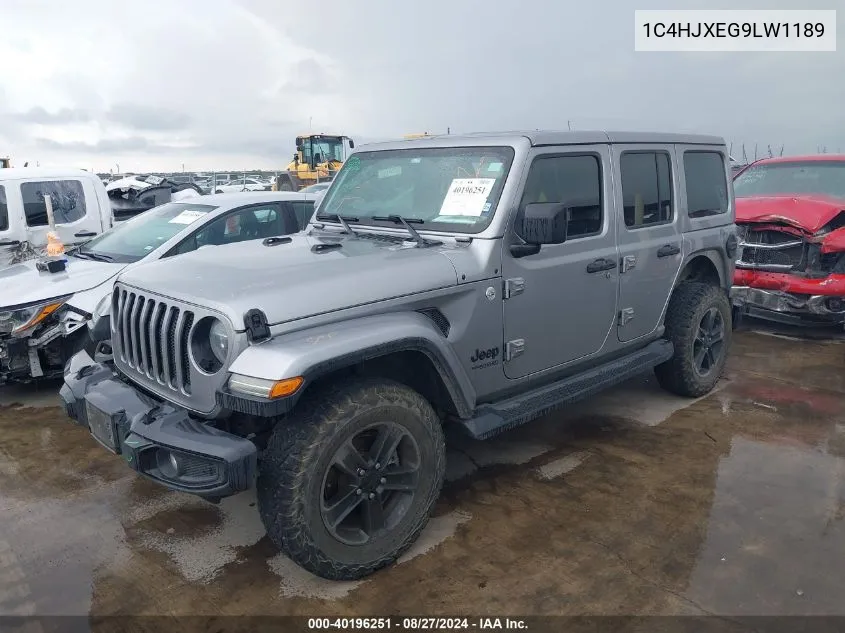 2020 Jeep Wrangler Unlimited Sahara Altitude 4X4 VIN: 1C4HJXEG9LW118967 Lot: 40196251