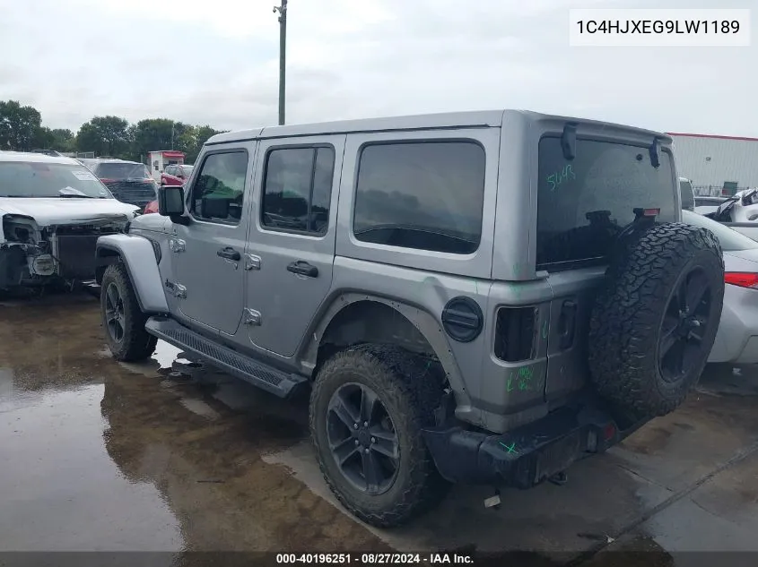 2020 Jeep Wrangler Unlimited Sahara Altitude 4X4 VIN: 1C4HJXEG9LW118967 Lot: 40196251