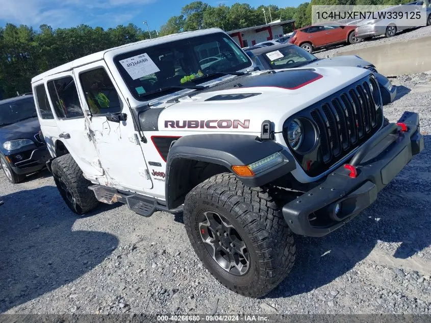 2020 Jeep Wrangler Unlimited Rubicon Recon 4X4 VIN: 1C4HJXFN7LW339125 Lot: 40266680