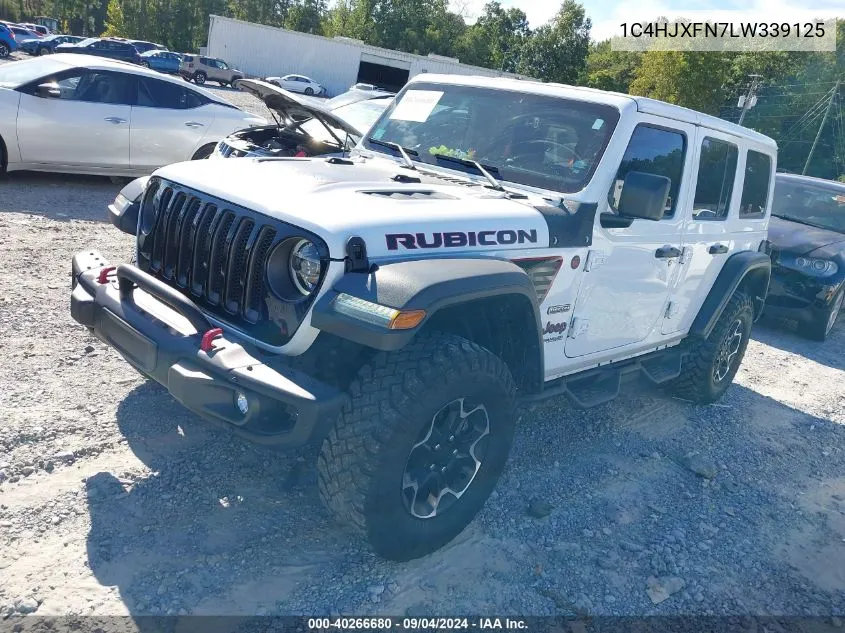 1C4HJXFN7LW339125 2020 Jeep Wrangler Unlimited Rubicon Recon 4X4