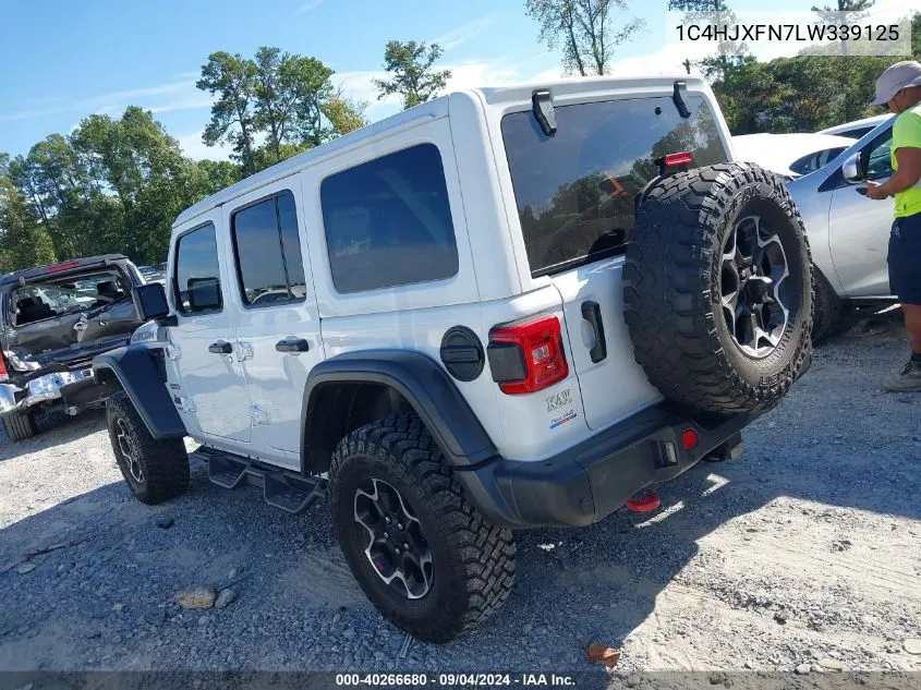 1C4HJXFN7LW339125 2020 Jeep Wrangler Unlimited Rubicon Recon 4X4