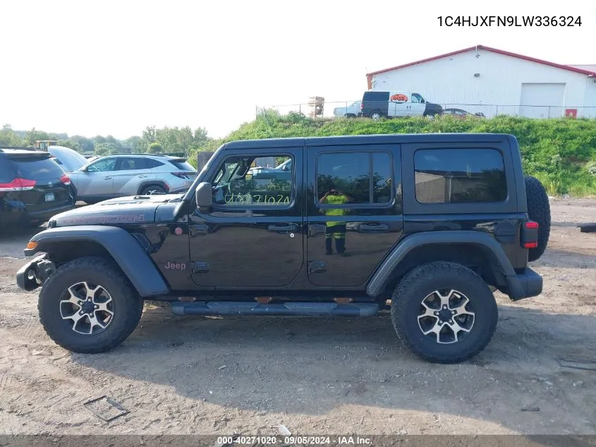 2020 Jeep Wrangler Unlimited Rubicon VIN: 1C4HJXFN9LW336324 Lot: 40271020