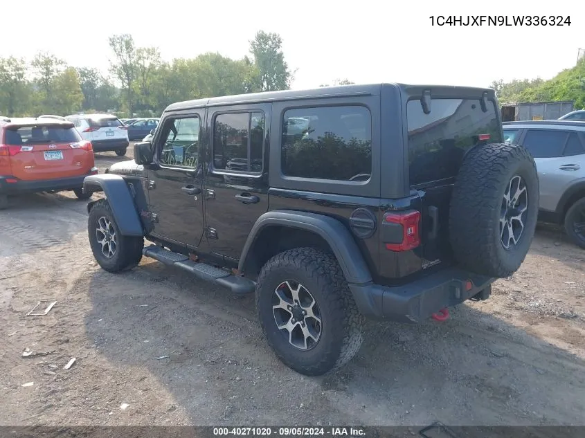 2020 Jeep Wrangler Unlimited Rubicon VIN: 1C4HJXFN9LW336324 Lot: 40271020