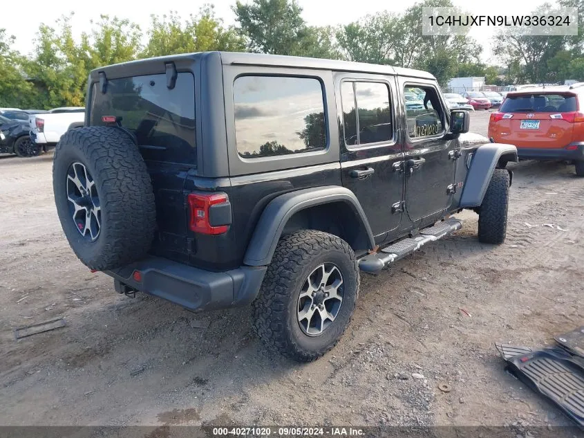 2020 Jeep Wrangler Unlimited Rubicon VIN: 1C4HJXFN9LW336324 Lot: 40271020