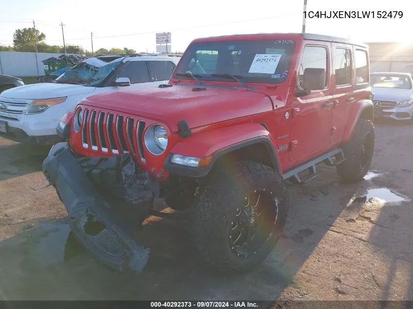 1C4HJXEN3LW152479 2020 Jeep Wrangler Unlimited Sahara