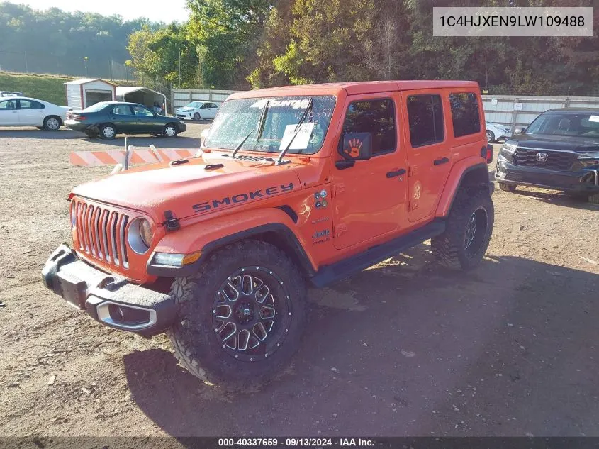 2020 Jeep Wrangler Unlimited Sahara VIN: 1C4HJXEN9LW109488 Lot: 40337659