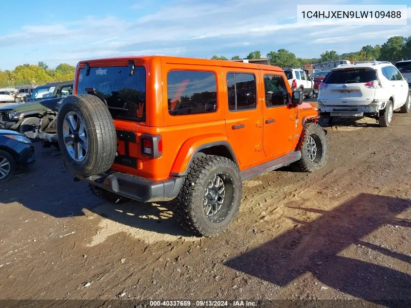 2020 Jeep Wrangler Unlimited Sahara VIN: 1C4HJXEN9LW109488 Lot: 40337659