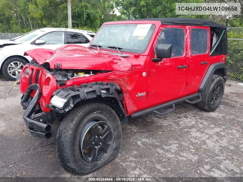 2020 Jeep Wrangler Unlimited Sport S 4X4 VIN: 1C4HJXDG4LW109658 Lot: 40384664