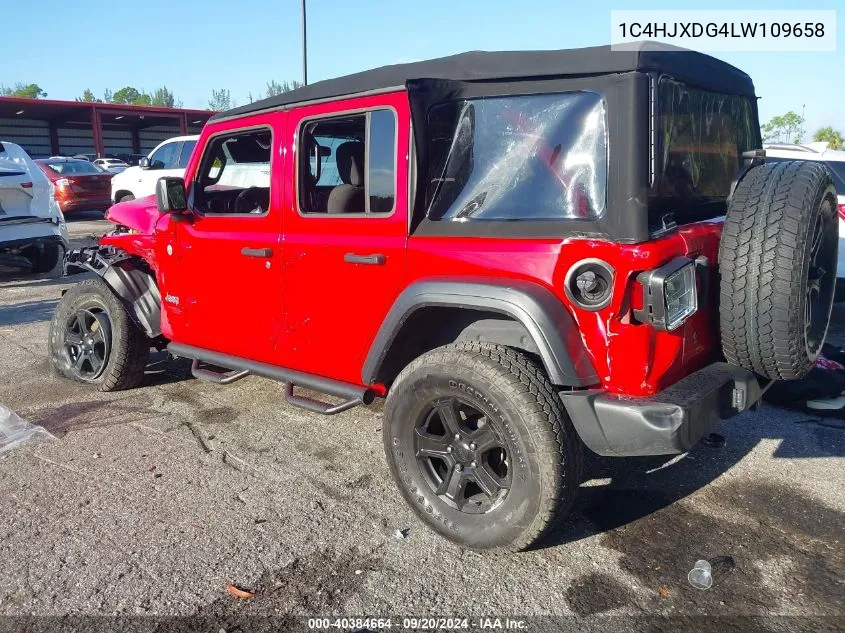 2020 Jeep Wrangler Unlimited Sport S 4X4 VIN: 1C4HJXDG4LW109658 Lot: 40384664