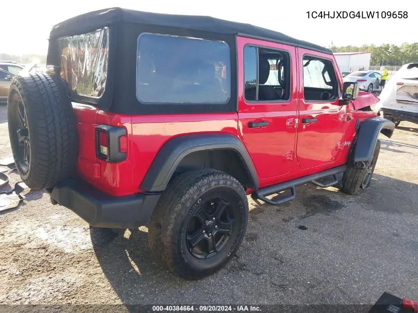 2020 Jeep Wrangler Unlimited Sport S 4X4 VIN: 1C4HJXDG4LW109658 Lot: 40384664