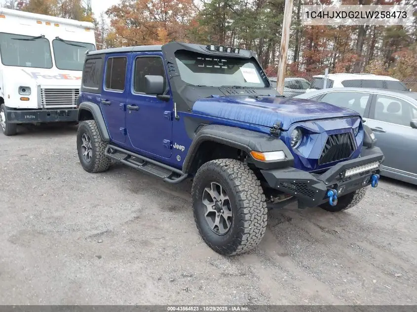 1C4HJXDG2LW258473 2020 Jeep Wrangler Unlimited Freedom 4X4
