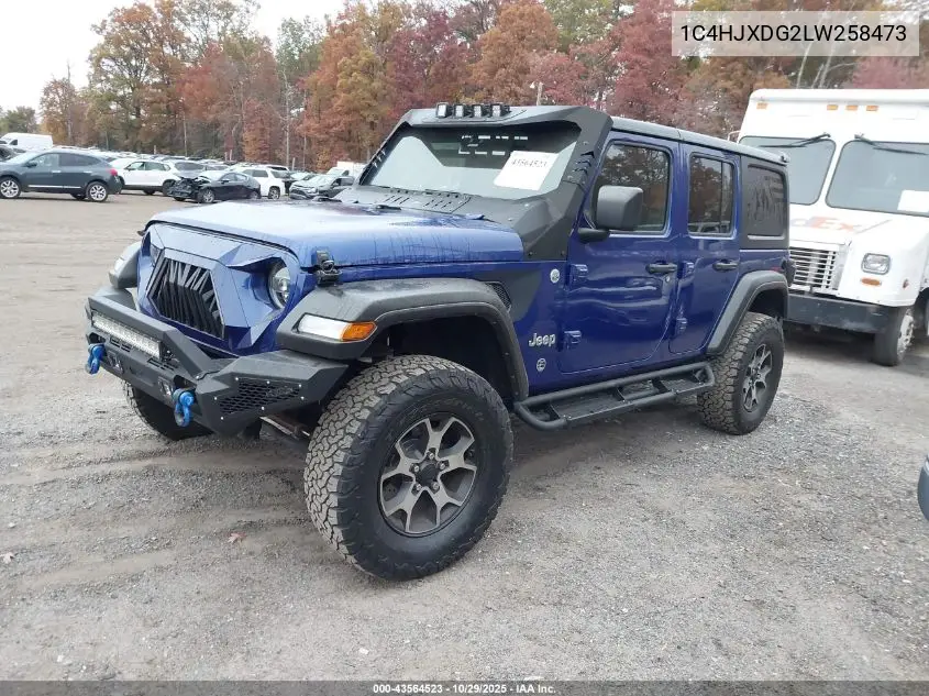 1C4HJXDG2LW258473 2020 Jeep Wrangler Unlimited Freedom 4X4