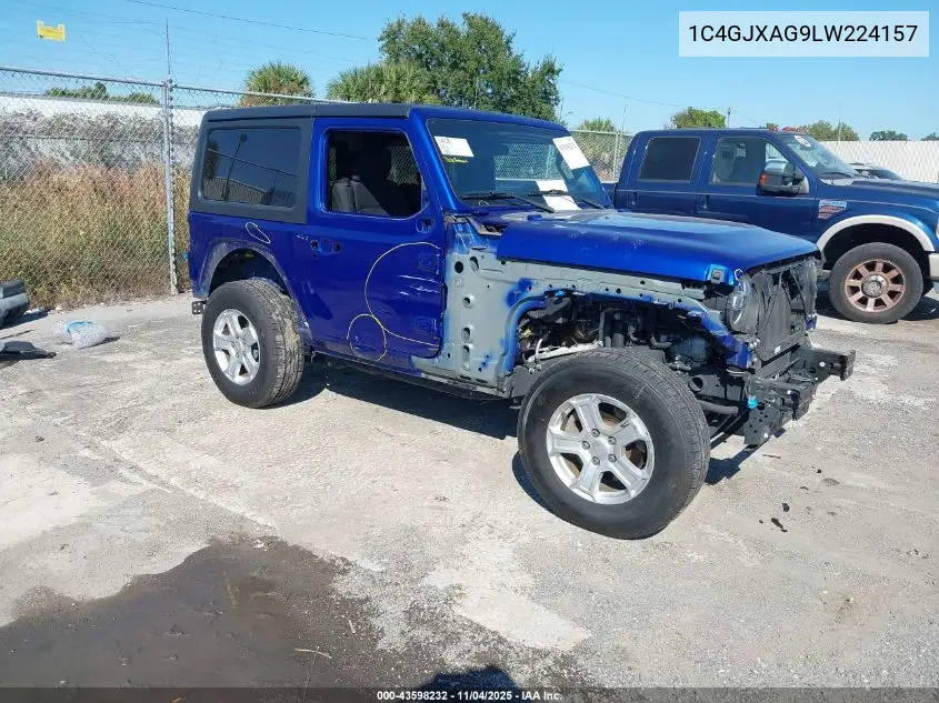 1C4GJXAG9LW224157 2020 Jeep Wrangler Sport S 4X4
