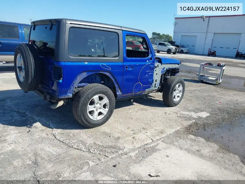 1C4GJXAG9LW224157 2020 Jeep Wrangler Sport S 4X4