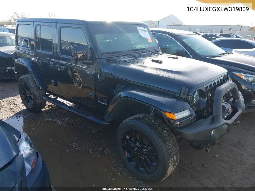 1C4HJXEGXLW319809 2020 Jeep Wrangler Unlimited High Altitude 4X4