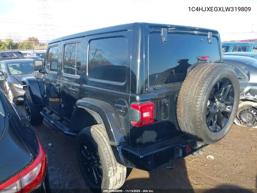 1C4HJXEGXLW319809 2020 Jeep Wrangler Unlimited High Altitude 4X4