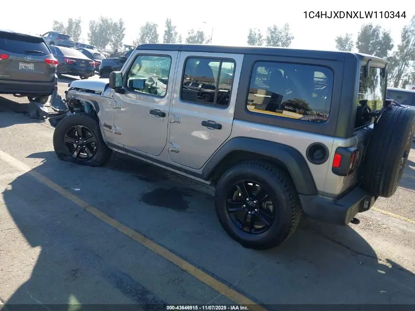 1C4HJXDNXLW110344 2020 Jeep Wrangler Unlimited Sport Altitude 4X4