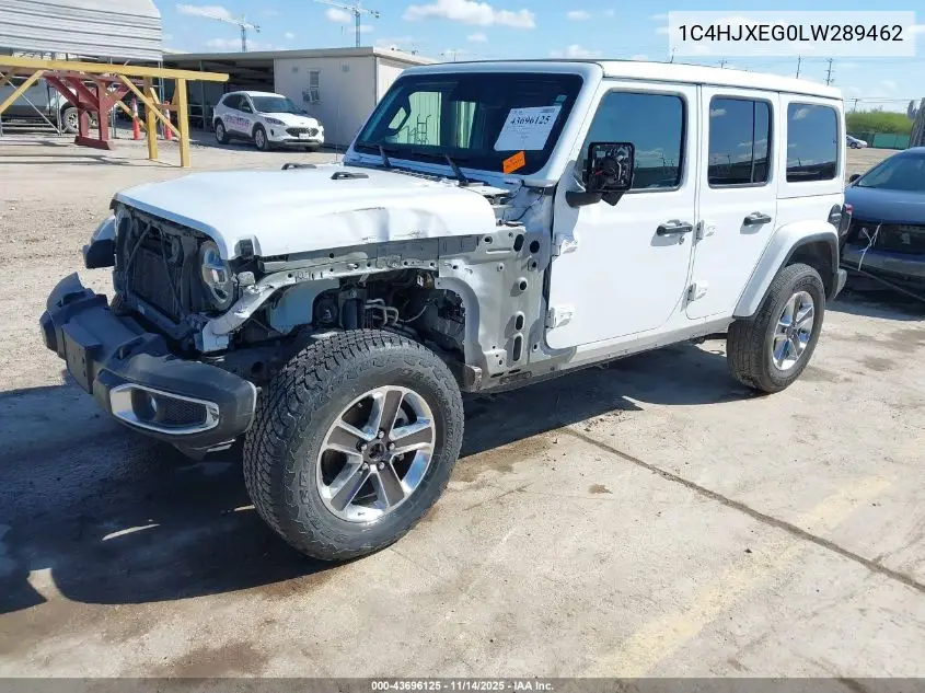 1C4HJXEG0LW289462 2020 Jeep Wrangler Unlimited Sahara 4X4