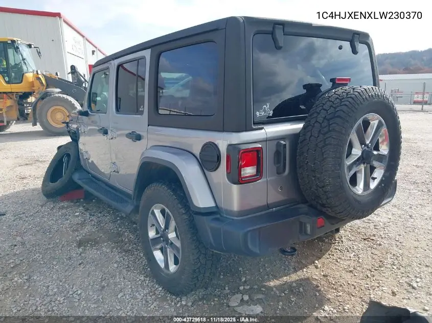 1C4HJXENXLW230370 2020 Jeep Wrangler Unlimited Sahara 4X4