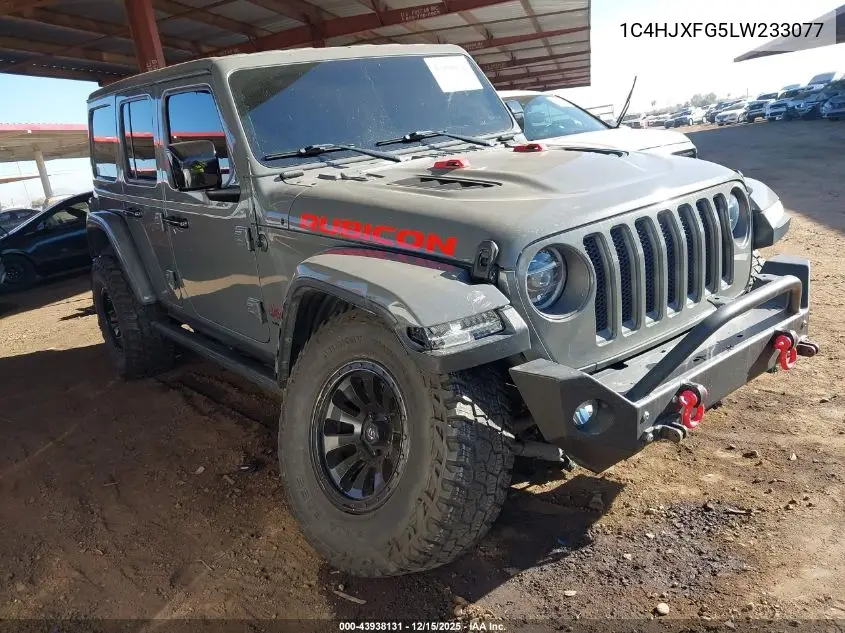 1C4HJXFG5LW233077 2020 Jeep Wrangler Unlimited Rubicon 4X4