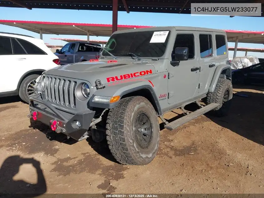 1C4HJXFG5LW233077 2020 Jeep Wrangler Unlimited Rubicon 4X4