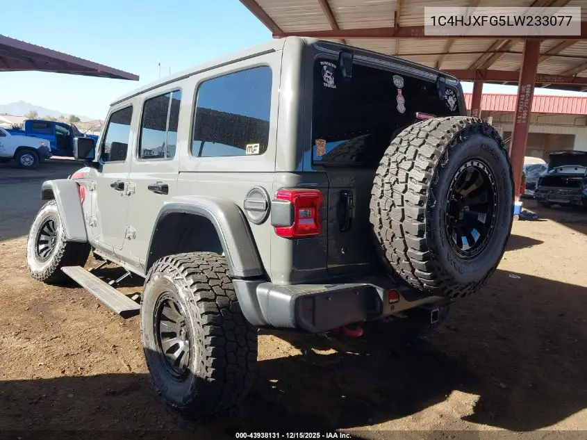 1C4HJXFG5LW233077 2020 Jeep Wrangler Unlimited Rubicon 4X4