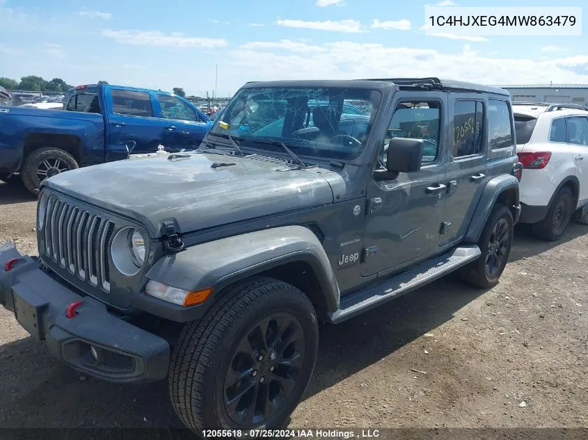 1C4HJXEG4MW863479 2021 Jeep Wrangler Unlimited Sahara