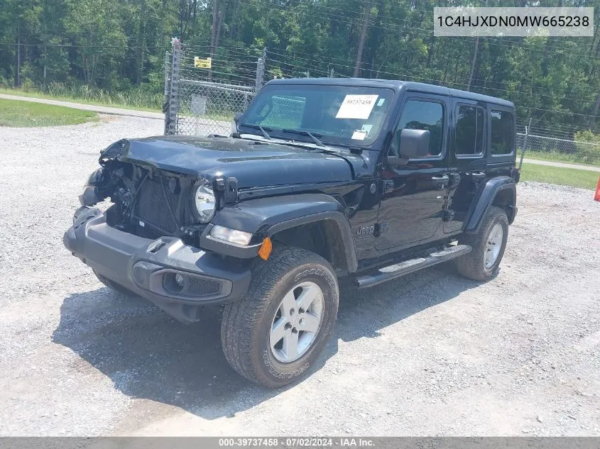 2021 Jeep Wrangler Unlimited 80Th Anniversary 4X4 VIN: 1C4HJXDN0MW665238 Lot: 39737458