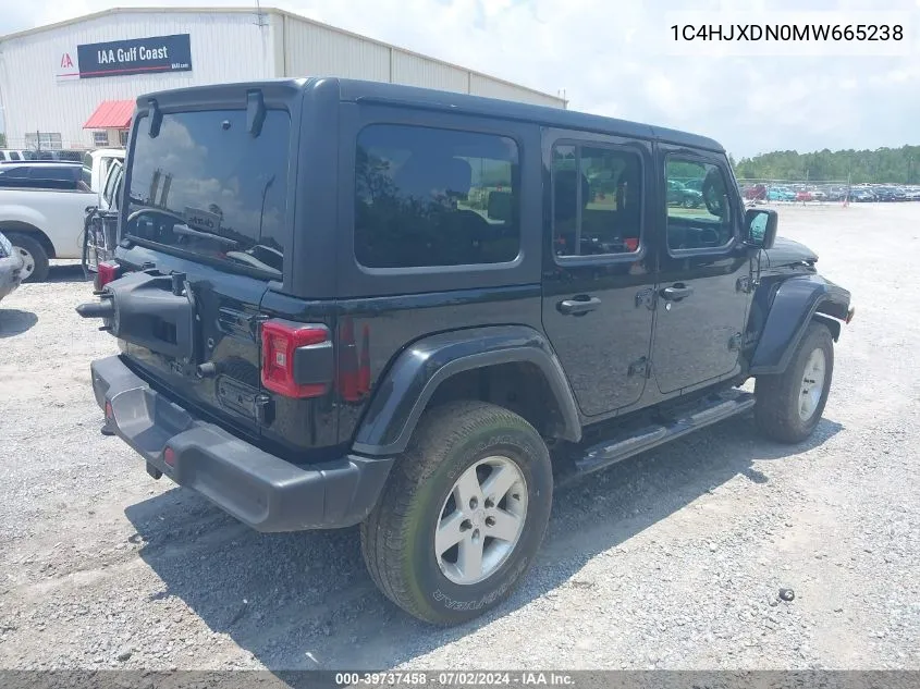 2021 Jeep Wrangler Unlimited 80Th Anniversary 4X4 VIN: 1C4HJXDN0MW665238 Lot: 39737458