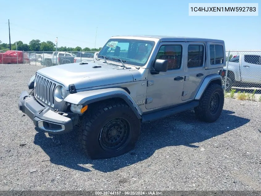 1C4HJXEN1MW592783 2021 Jeep Wrangler Unlimited Sahara