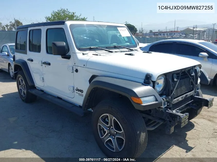 2021 Jeep Wrangler Unlimited Sport S 4X4 VIN: 1C4HJXDG9MW827255 Lot: 39761117