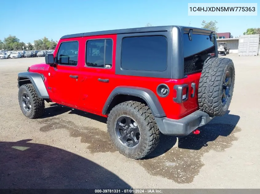 2021 Jeep Wrangler Unlimited Sport 4X4 VIN: 1C4HJXDN5MW775363 Lot: 39781331