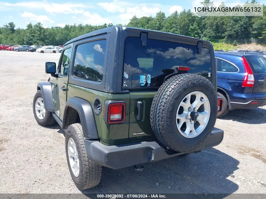 2021 Jeep Wrangler Islander 4X4 VIN: 1C4HJXAG8MW656132 Lot: 39820092