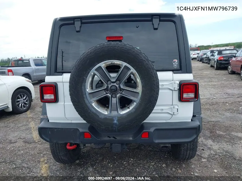 1C4HJXFN1MW796739 2021 Jeep Wrangler Unlimited Rubicon 4X4