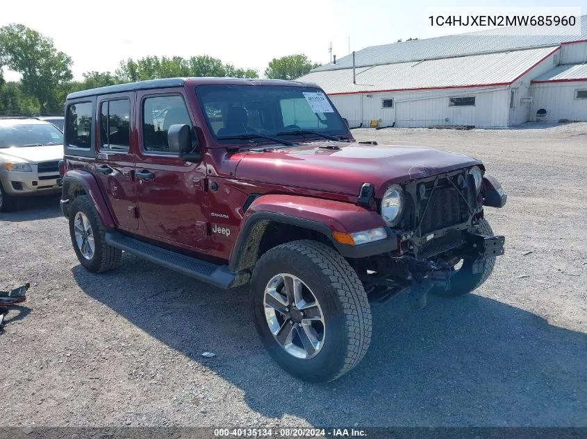 1C4HJXEN2MW685960 2021 Jeep Wrangler Unlimited Sahara