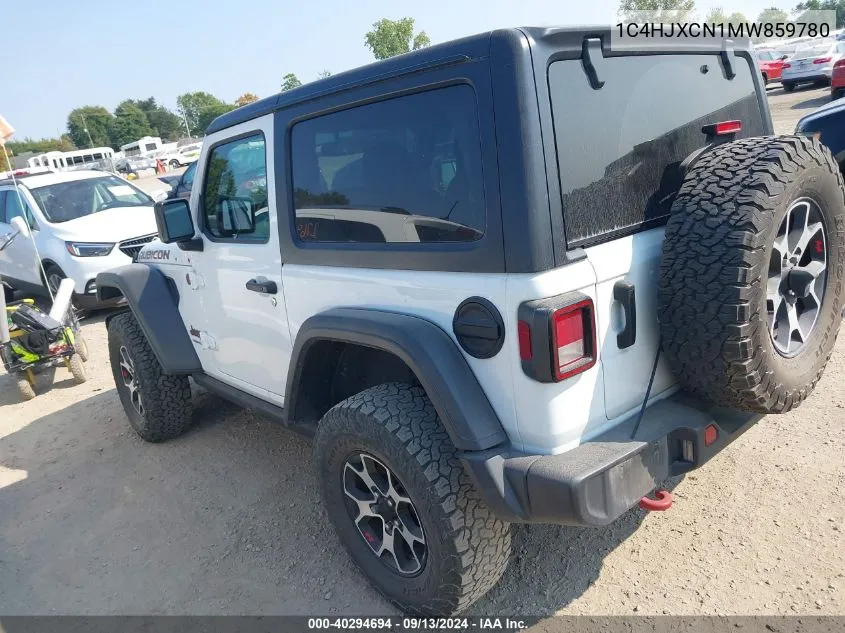 1C4HJXCN1MW859780 2021 Jeep Wrangler Rubicon 4X4