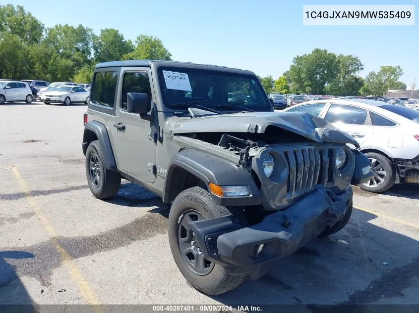 2021 Jeep Wrangler 80Th Anniversary 4X4/Freedom 4X4/Islander 4X4/Sport 4X4/Sport S 4X4/Willys 4X4/Willys Sport 4X4 VIN: 1C4GJXAN9MW535409 Lot: 40297401