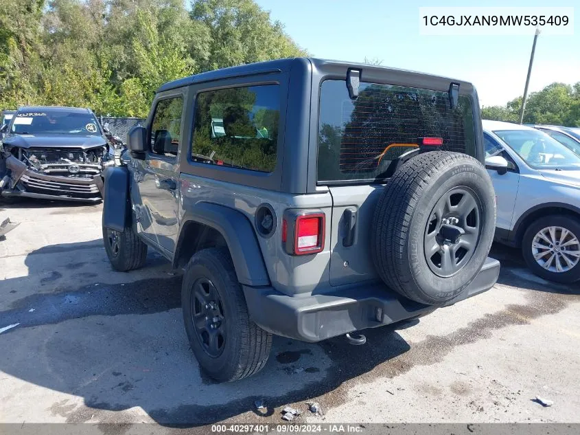 2021 Jeep Wrangler 80Th Anniversary 4X4/Freedom 4X4/Islander 4X4/Sport 4X4/Sport S 4X4/Willys 4X4/Willys Sport 4X4 VIN: 1C4GJXAN9MW535409 Lot: 40297401