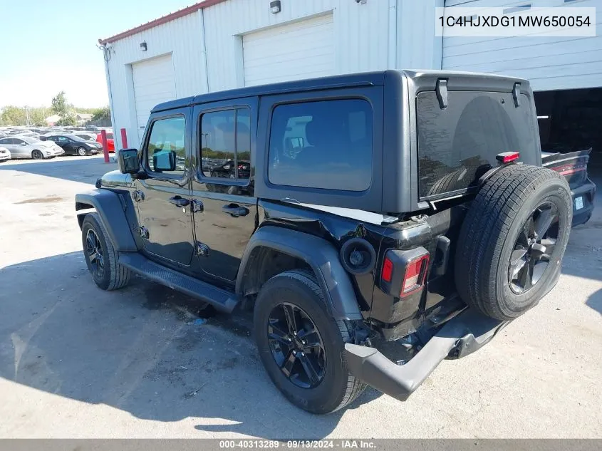 2021 Jeep Wrangler Unlimited Sport Altitude 4X4 VIN: 1C4HJXDG1MW650054 Lot: 40313289