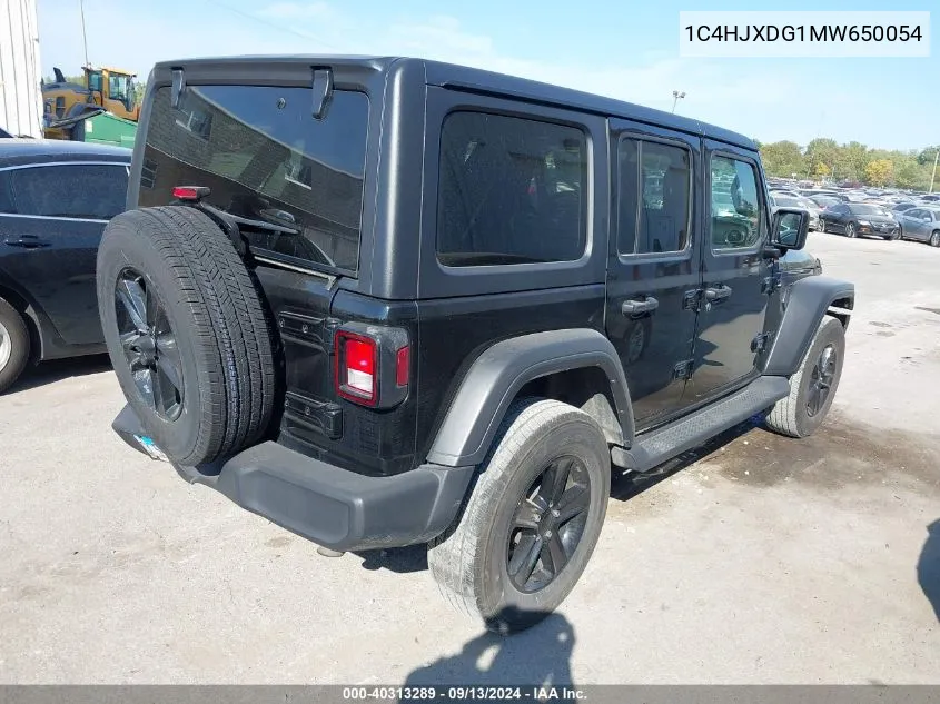 2021 Jeep Wrangler Unlimited Sport Altitude 4X4 VIN: 1C4HJXDG1MW650054 Lot: 40313289