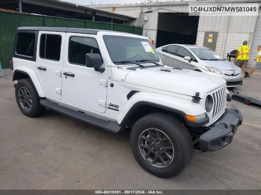 1C4HJXDN7MW581045 2021 Jeep Wrangler Unlimited 80Th Anniversary 4X4